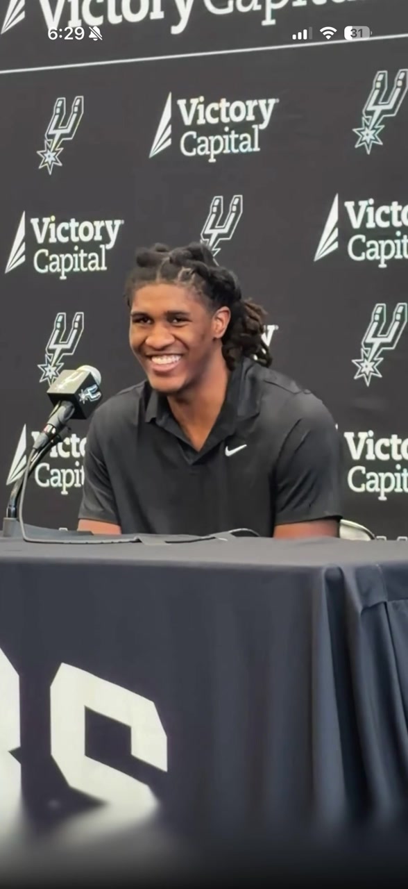 Jayden Quaintance said the Spurs cut him off from wearing 21 As soon as I got drafted they were like Heres a couple number options that youll have They killed that dream pretty fast