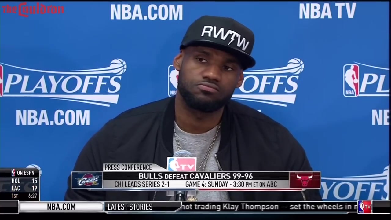 LeBron James defends Kyrie Irving's zero assist game after Derrick Rose's buzzer beater 2015