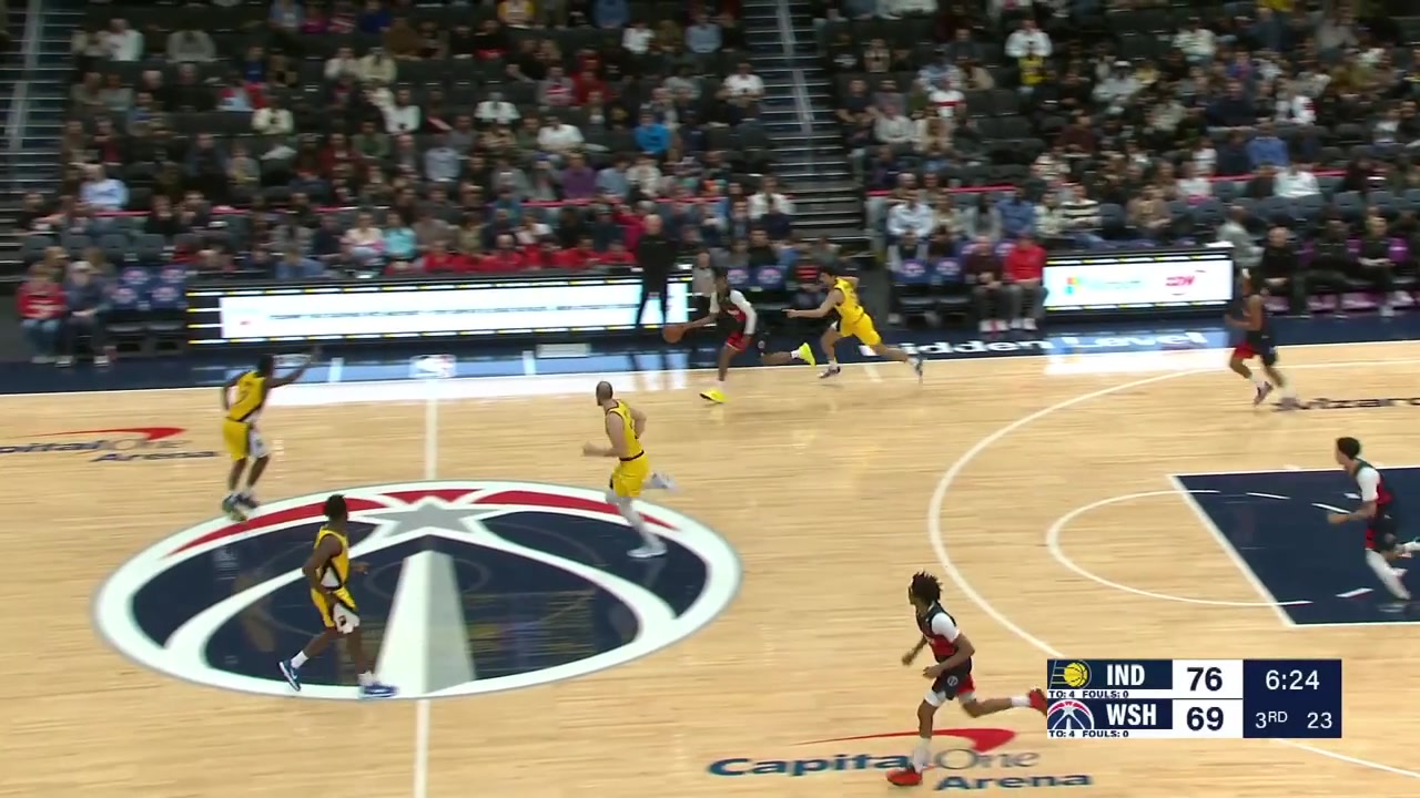 Will Riley dunks it on Jay Huff for the And-1 with replays - 22026