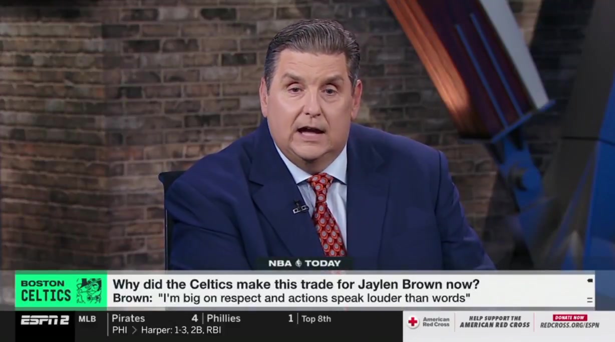 Windhorst It wasn't that the league doesn't think Jaylen Brown is a great player or an excellent player is that the league doesn't value what he produces at his salary slot 57M And that is why he was traded and that is why he was traded for relatively so little