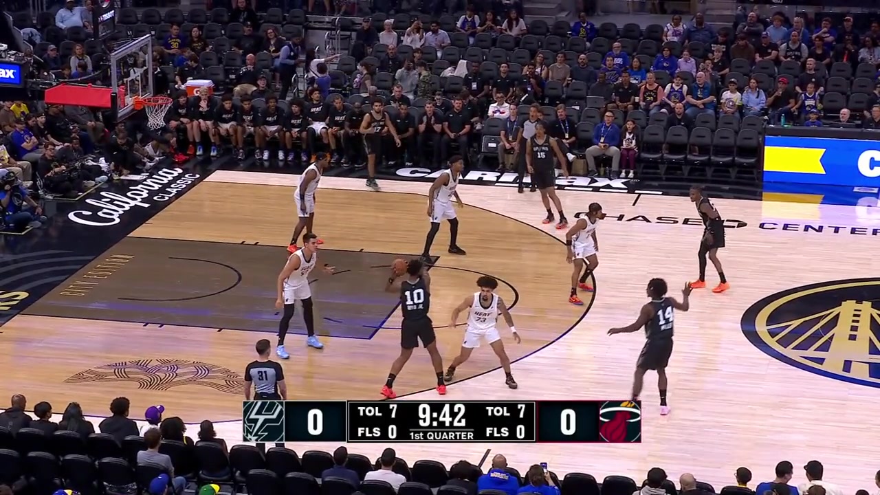 Lowlight Tarris Reed Jr airballs his first 3-point attempt