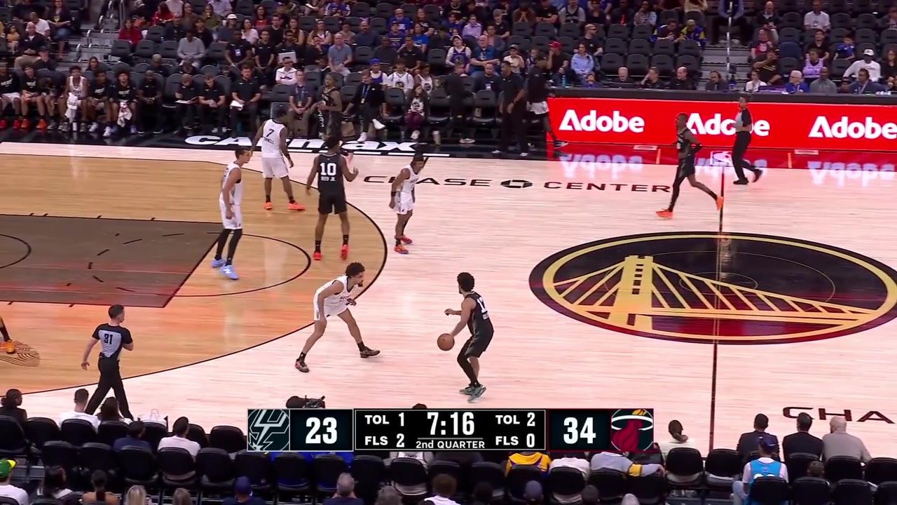 Tarris Reed Jr hits the floater for his first Summer League bucket and much later on in the 4th quarter does not give up the play and finishes the reverse layup under the rim for his second Summer League field goal