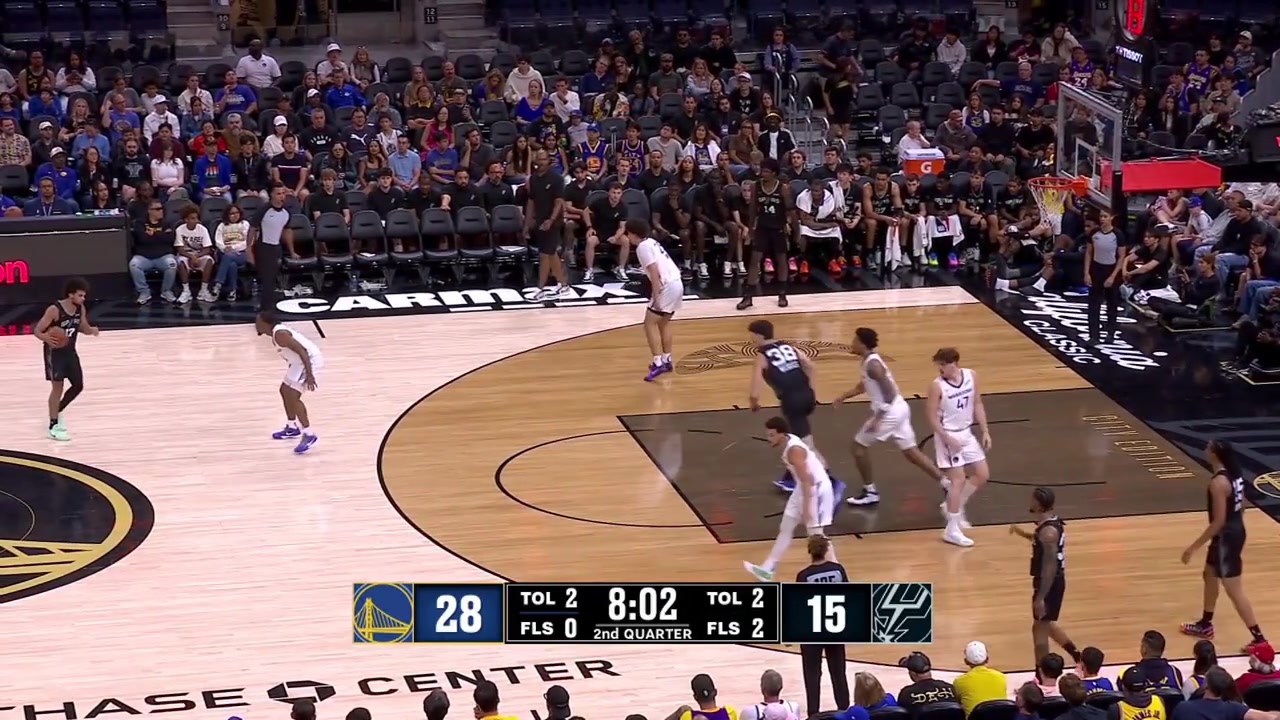 Harry Wessels with the hook shot and the putback tip in later on