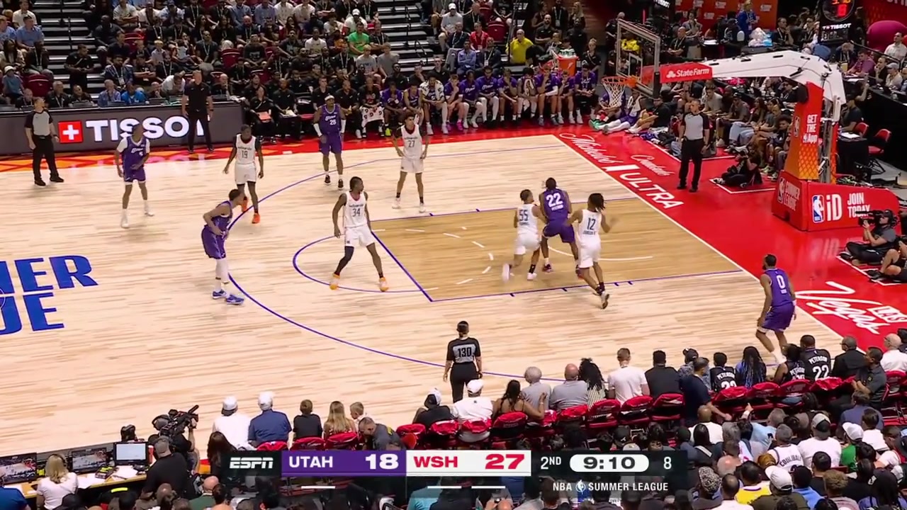 Darryn Peterson misses the layup Felix Okpara with the alley-oop dunk and Peterson with the smooth floater for his first field goal made of the night with replays