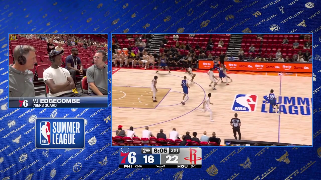 Labaron Philon with the nice no look bounce pass to Amani Lyles for the And-1 with a replay