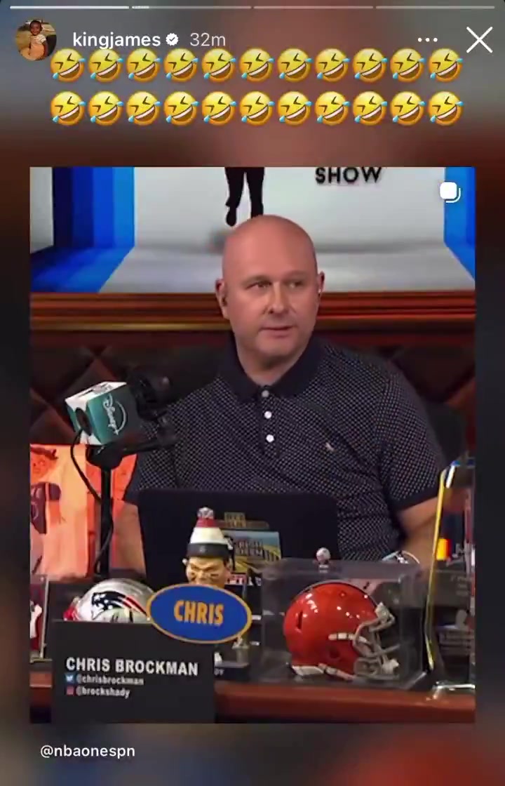 Lebron James reacts to Chris Brockman saying he will be a non factor and that Miami will be a play in team if he joins the Heat