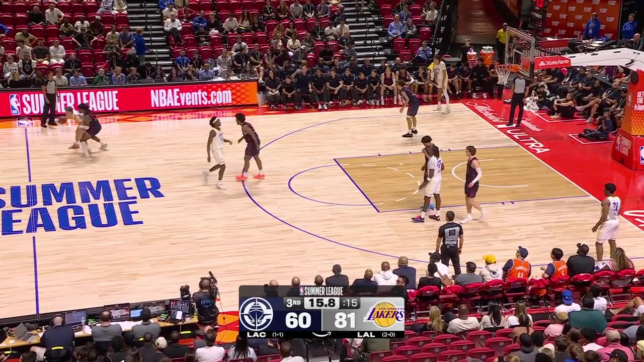Kobe Sanders fouls Arthur Kaluma and it seems like things are about to escalate but they don'tBoth players are separated and exchange wordsSanders also receives a technical foul right after the 3rd quarter ends