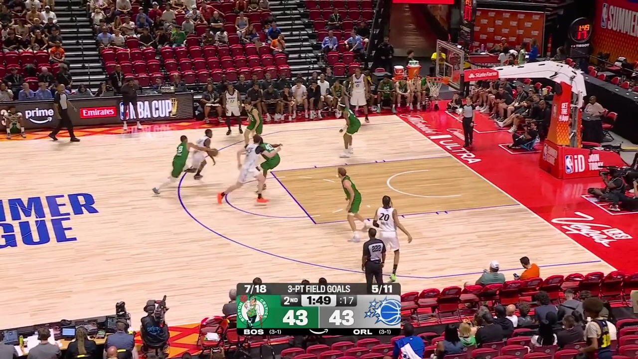 John Tonje throws down the hammer off a pass by Tucker DeVries with replays