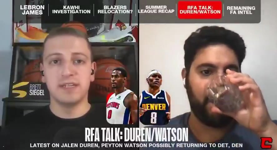 Siegel Peyton Watson and his camp want something in that 28 million north range and the offers so far have been fluctuating between that 20-24 million per year range When youre Peyton Watson you want more than Christian Braun