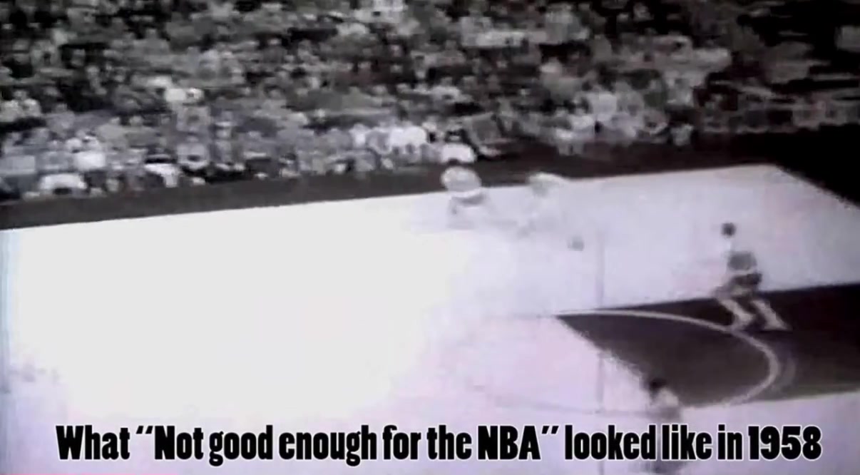 What not good enough for the NBA looked like in 1958