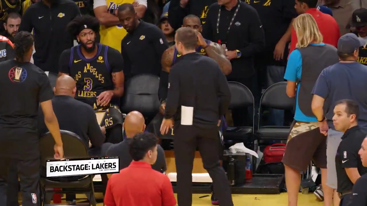 LeBron Anthony Davis mic'd up adjust their defensive gameplan vs Grizzlies 2023 wanting to keep the ball in JJJ's hands LeBron fake swipes to get JJJ to spin AD blocks him twice and forces a turnover JJJ shot 3-16 with 0 FTA the least efficient game of his career