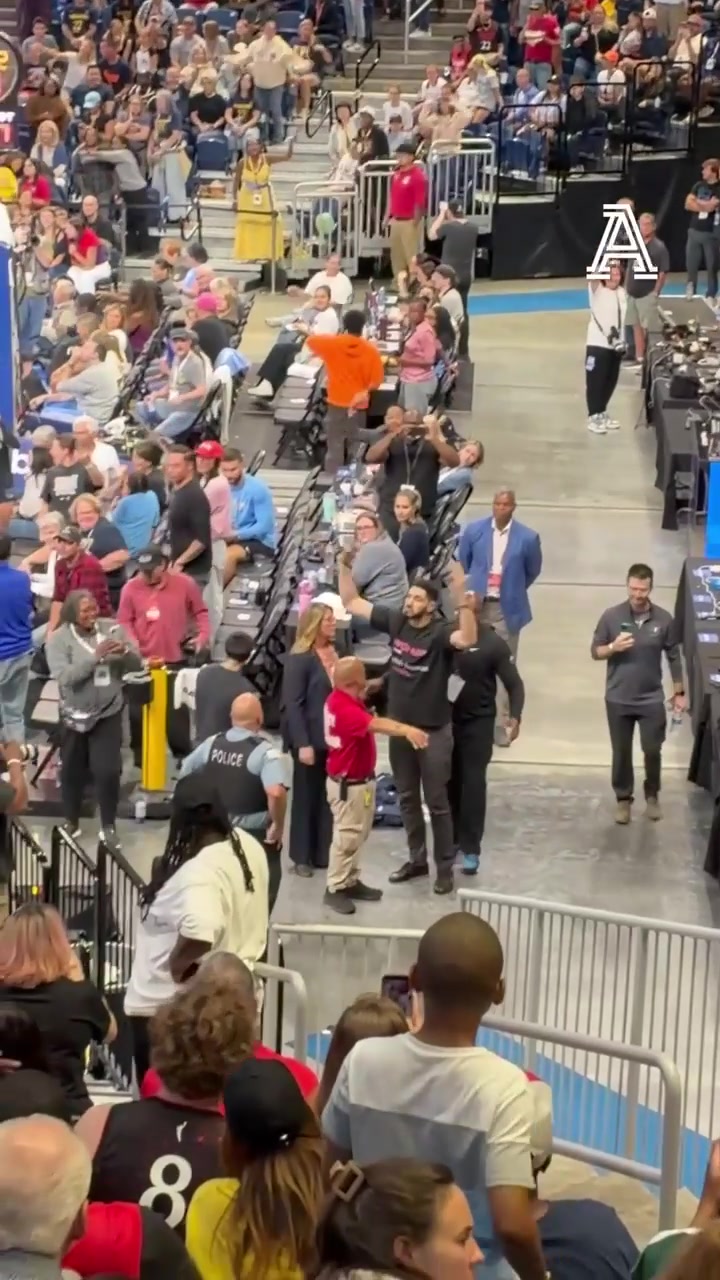 The Athletic Former NBA player was escorted out of Wintrust Arena on Sunday evening after Chicago Sky guard Natasha Cloud confronted him at his courtside baseline seat