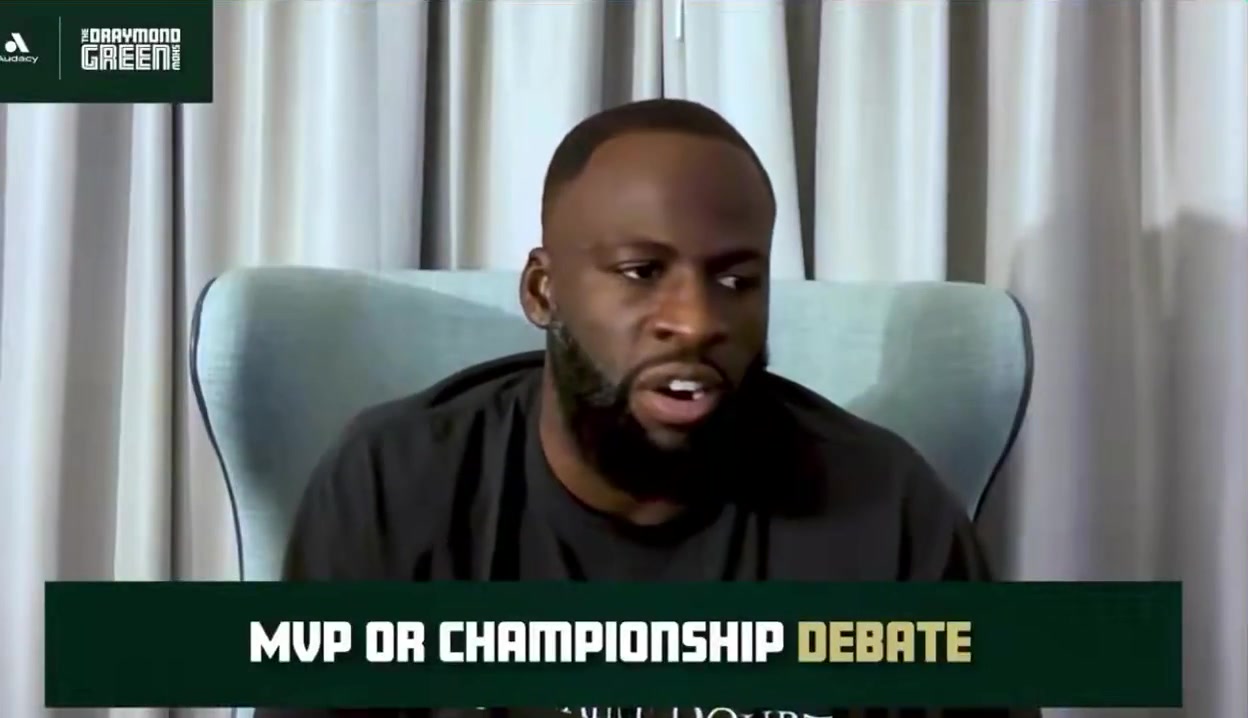 Draymond Green responds to Tracy McGrady who values MVP over a championship That's bullshit I would love to know Dirk who won one championship and one MVP which one he loves most which one gave him the higher sense of accomplishment