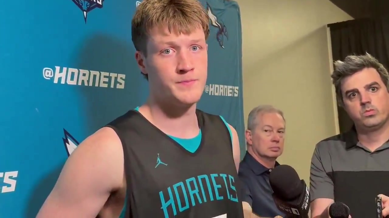 Kon Knueppel Im not super athletic so being able to play off two feet now they have to be ready for a shot fake or a pivot It kind of evens the playing field It evens out the athleticism