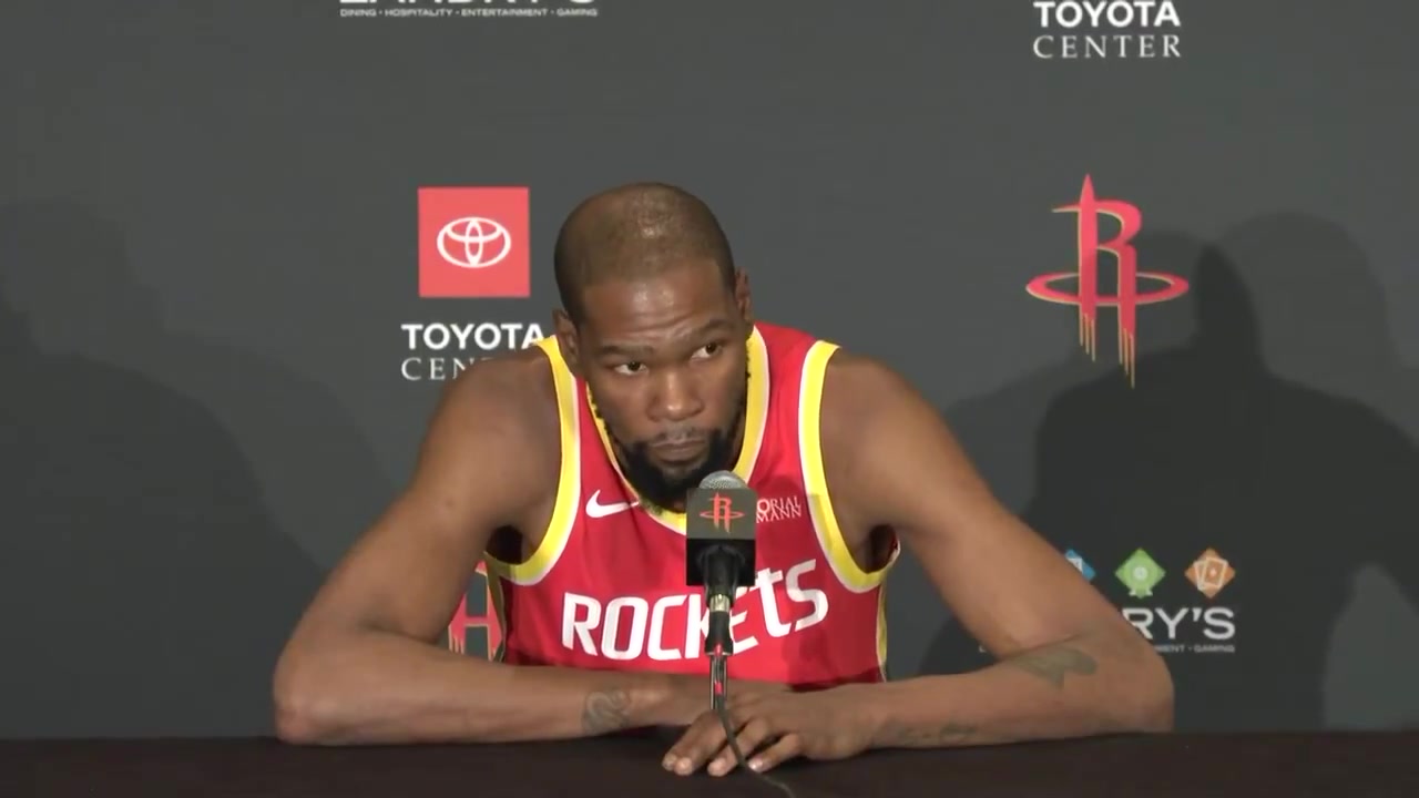Rafael and Ime have talked about wanting to get your minutes down at points this season-Kevin Durant Why I'm better on the court The team is better when I'm on the court That's what I'm supposed to be training for is to play the long haul 48 minutes a night If the game needs me to be out