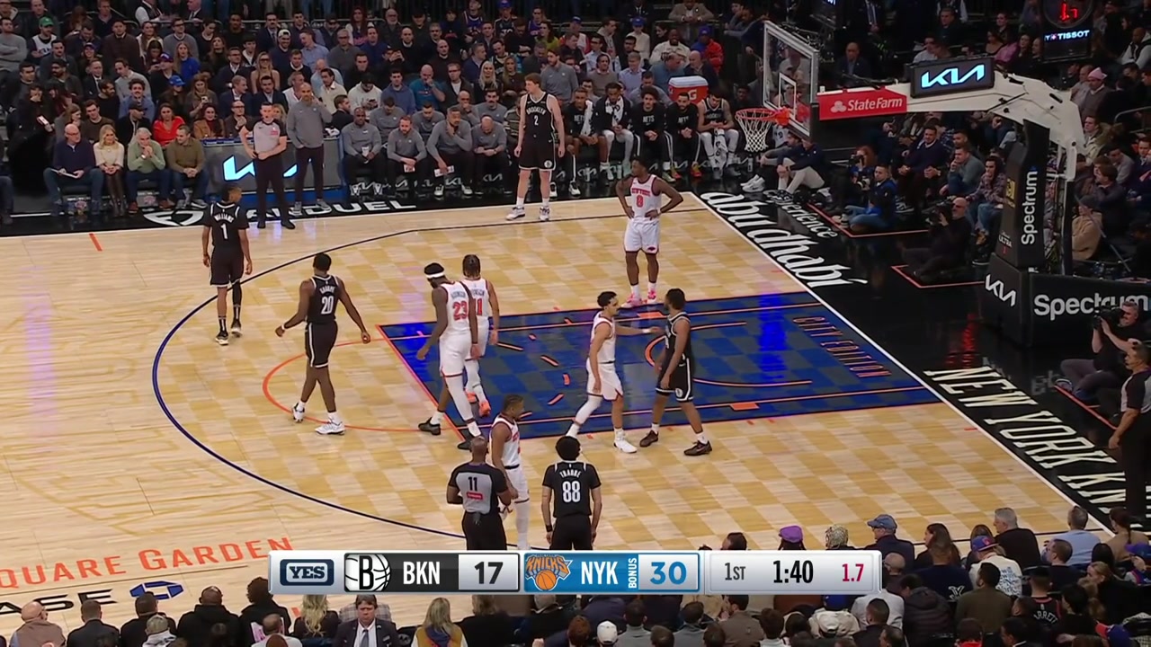Cam Thomas makes the tough turnaround fadeaway corner 3 to beat the shot clock