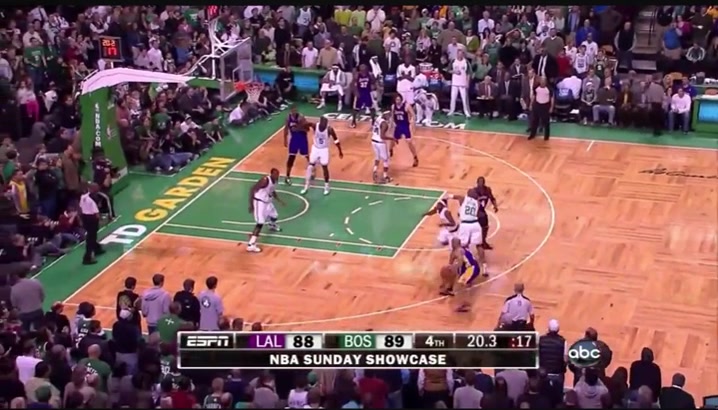 Kobe hit this game winning tough shot on Ray Allen 16 years ago Jan 31 2010