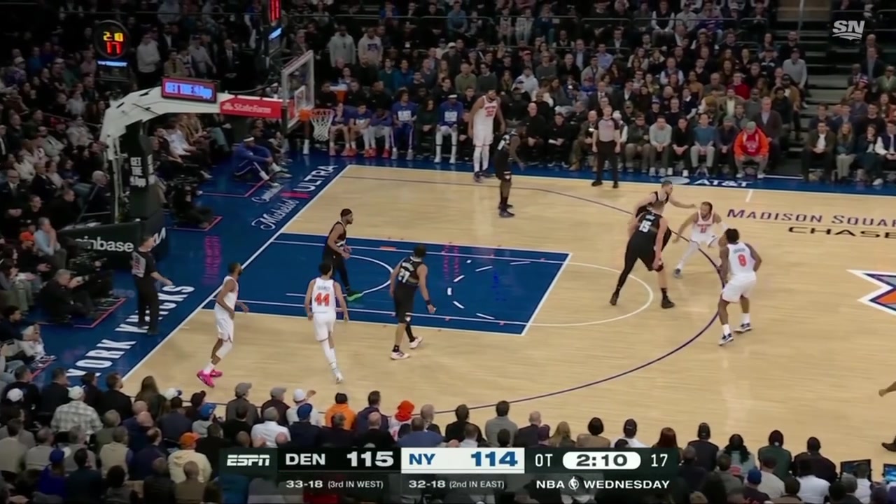 Landry Shamet is left open in the corner and buries the clutch three-pointer to take the lead in OT He's up to 14 points with 4 made threes