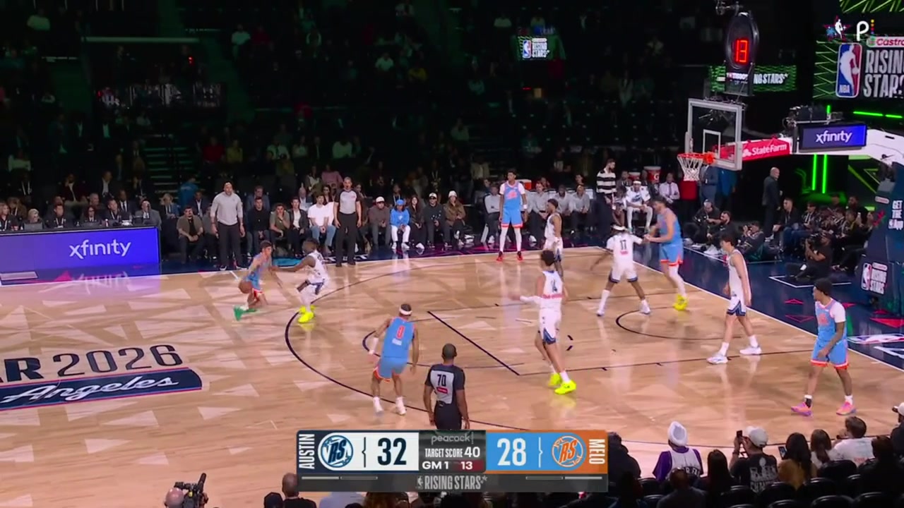 Reed Sheppard with a big step back 3 and hustle on defense