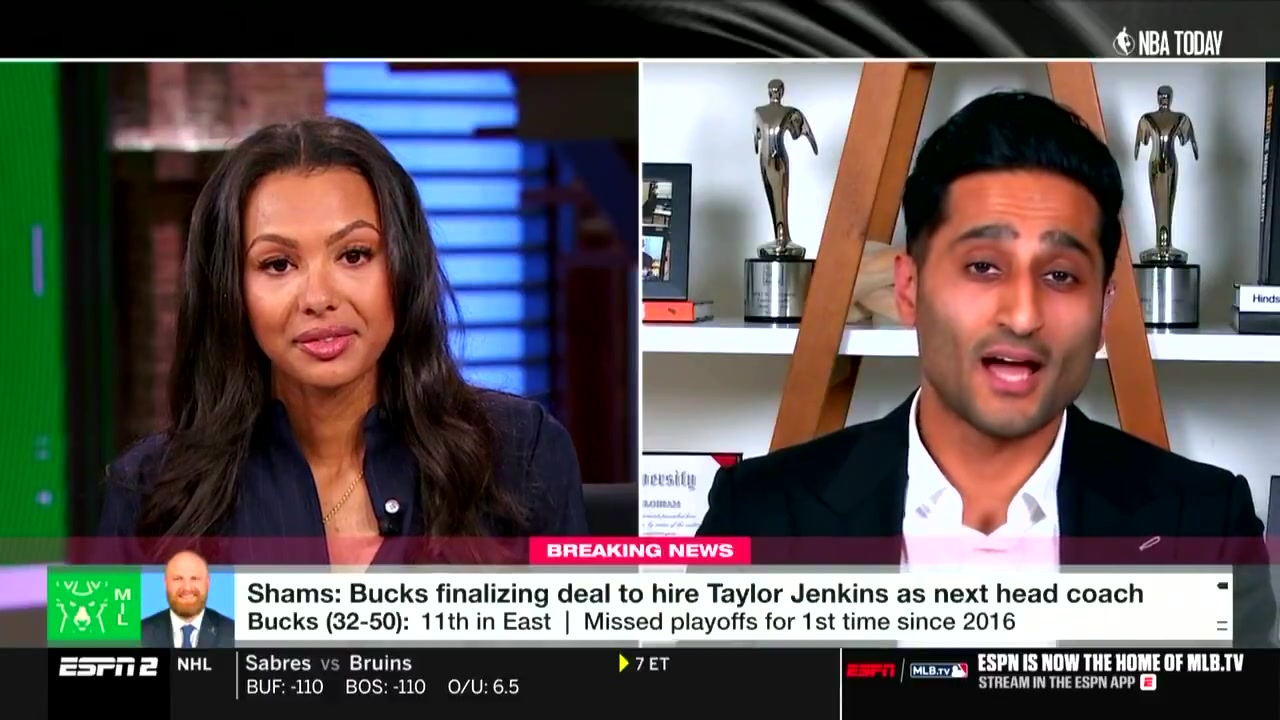 Charania I'm not aware of any involvement from Giannis in this search process This was something that the Bucks genuinely ledmy understanding is that there's been zero communication between these two sides since the deadline as far as Giannis and the organization's top brass