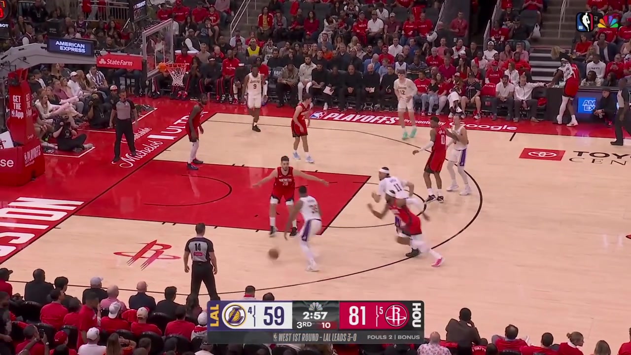 Bronny James rattles in the corner 3