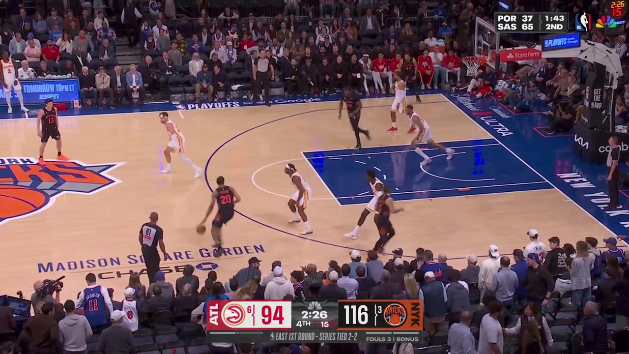 Jeremy Sochan full highlights vs Atlanta Hawks last night 126-97 W - Game 5 - First round of the 2026 NBA Playoffs10 Points on 44 FG 11 from 3 12 FT 1 Rebound and a - of 2 in 328 minutes played