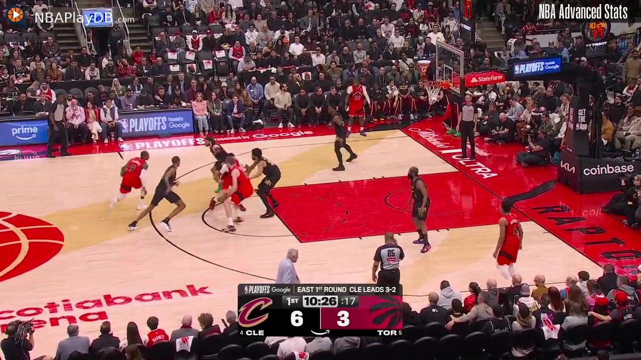 - Scottie Barnes game 6 scoring and assist highlights 11-21 shooting 34 from the line as well as 14 assists 7 rebounds 3 blocks and 3 steals Raptors force a game 7 against Cleveland tomorrow night at 730PM EST