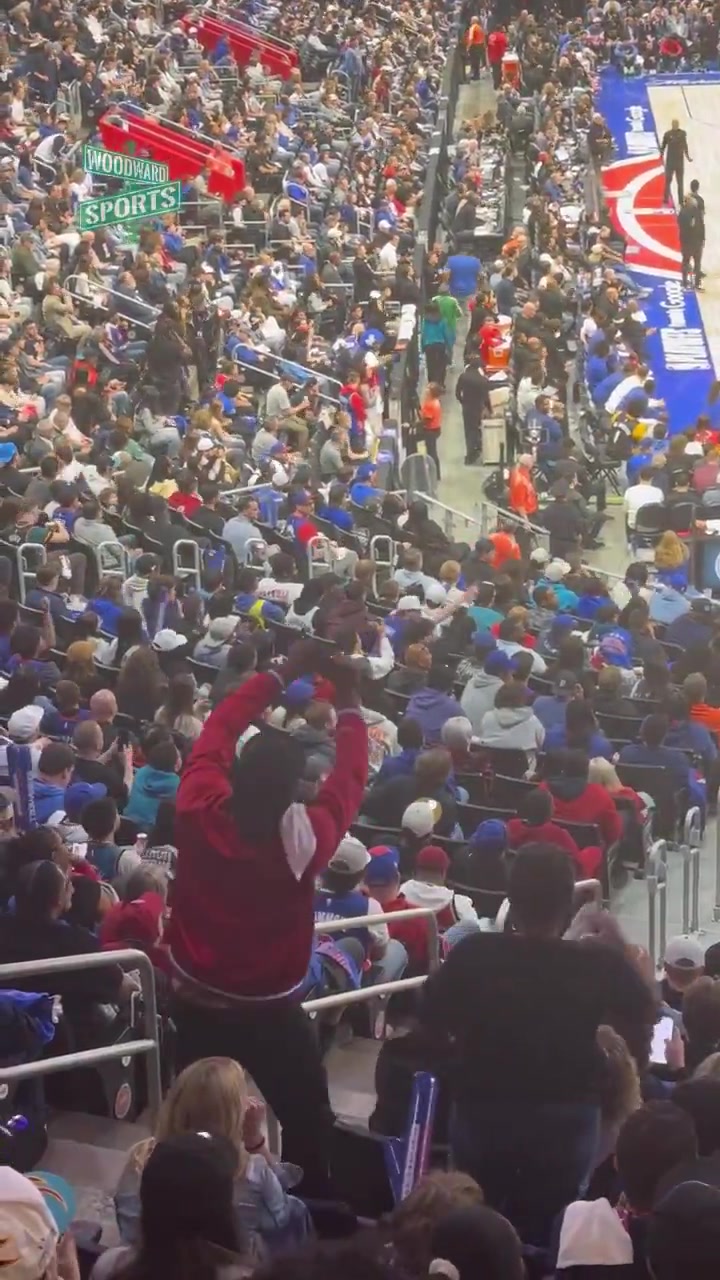 Woodward Sports Angel Reese chants break out at the end of the Pistons win over the Magic
