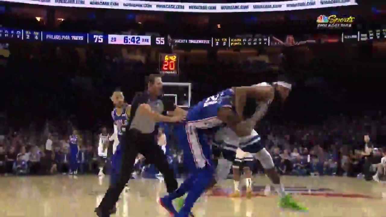6 years ago Embiid and KAT got tangled in a massive brawl in Philadelphia Today they face off against each other in the playoffs for the first time in their careers