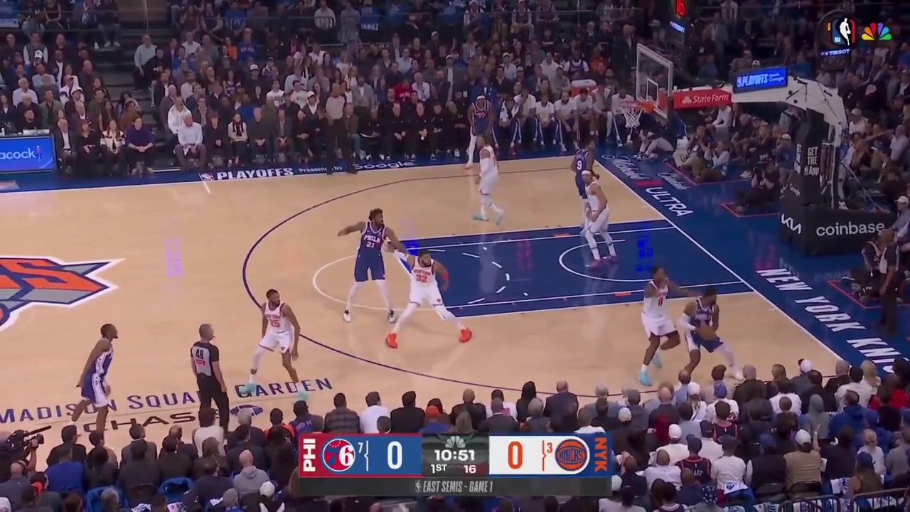 Josh Hart full highlights vs Philadelphia 76ers last night 137-98 W - Game 1 - Eastern Semifinals - 2026 NBA Playoffs8 Points on 37 FG 429 12 from 3 12 FT 8 Rebounds 1 Off Reb 6 Assists 1 TOV 3 Steals 1 Block 1 PF and a - of 24 2nd best in 2542 MP