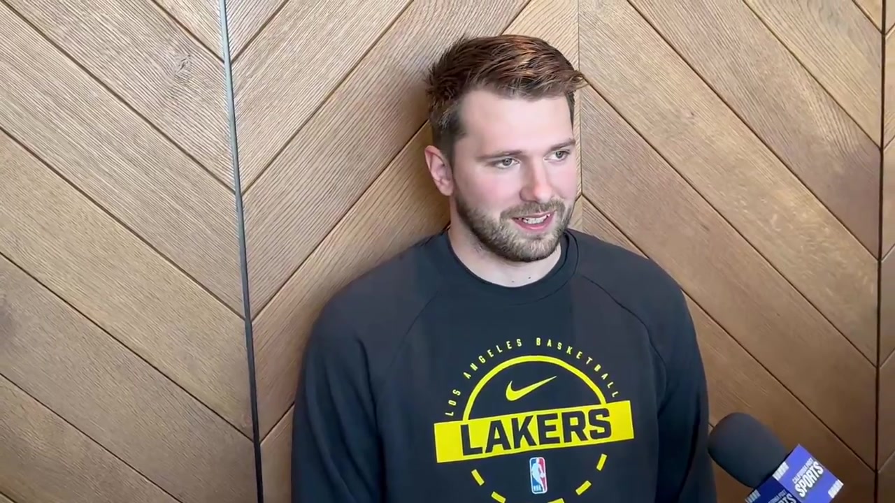 Luka Doncic Im just doing everything I can The doctor said 8 weeks at the beginning of the first MRI so Im just going day-by-day and I feel better every day