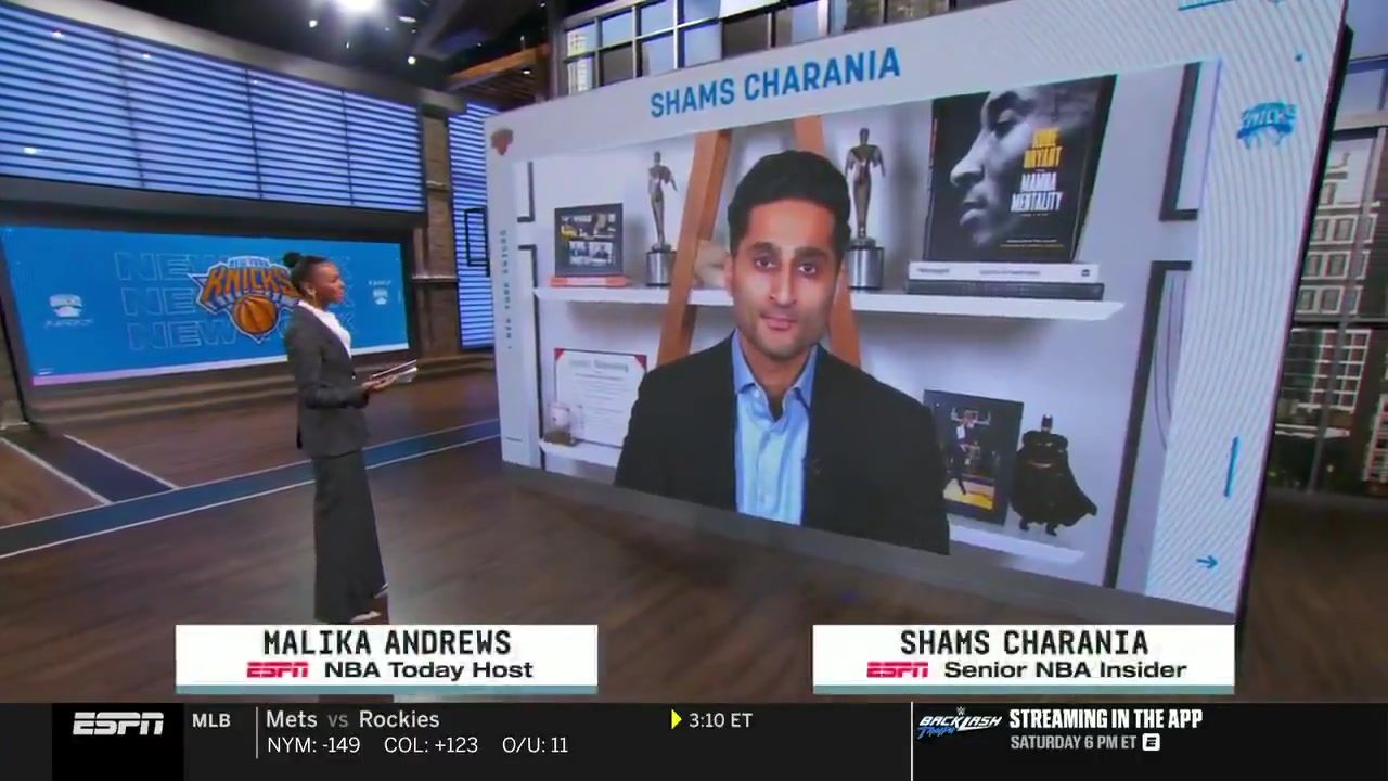 Charania The good news for the Knicks and Anunoby is Im told he has avoided a significant or serious level strain of that hamstring Hes going to be evaluated day to day moving forward