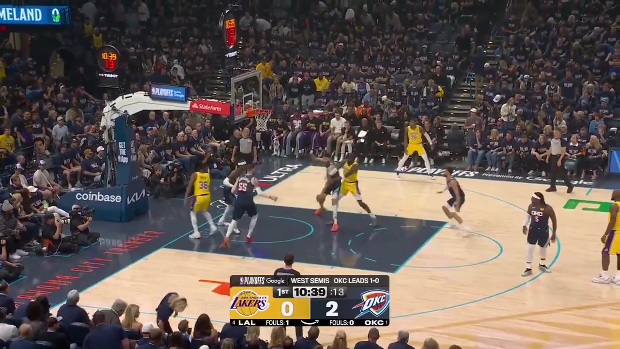 Chet Holmgren full highlights vs Los Angeles Lakers tonight 125-107 W - Game 2 - Western Semifinals - 2026 NBA Playoffs 22 Points on 711 FG 636 35 from 3 57 FT 714 9 Rebounds 3 Off Rebs 3 Assists 2 TOV 4 Steals 2 Blocks 3 PF - of 19 game high in 3231 MP