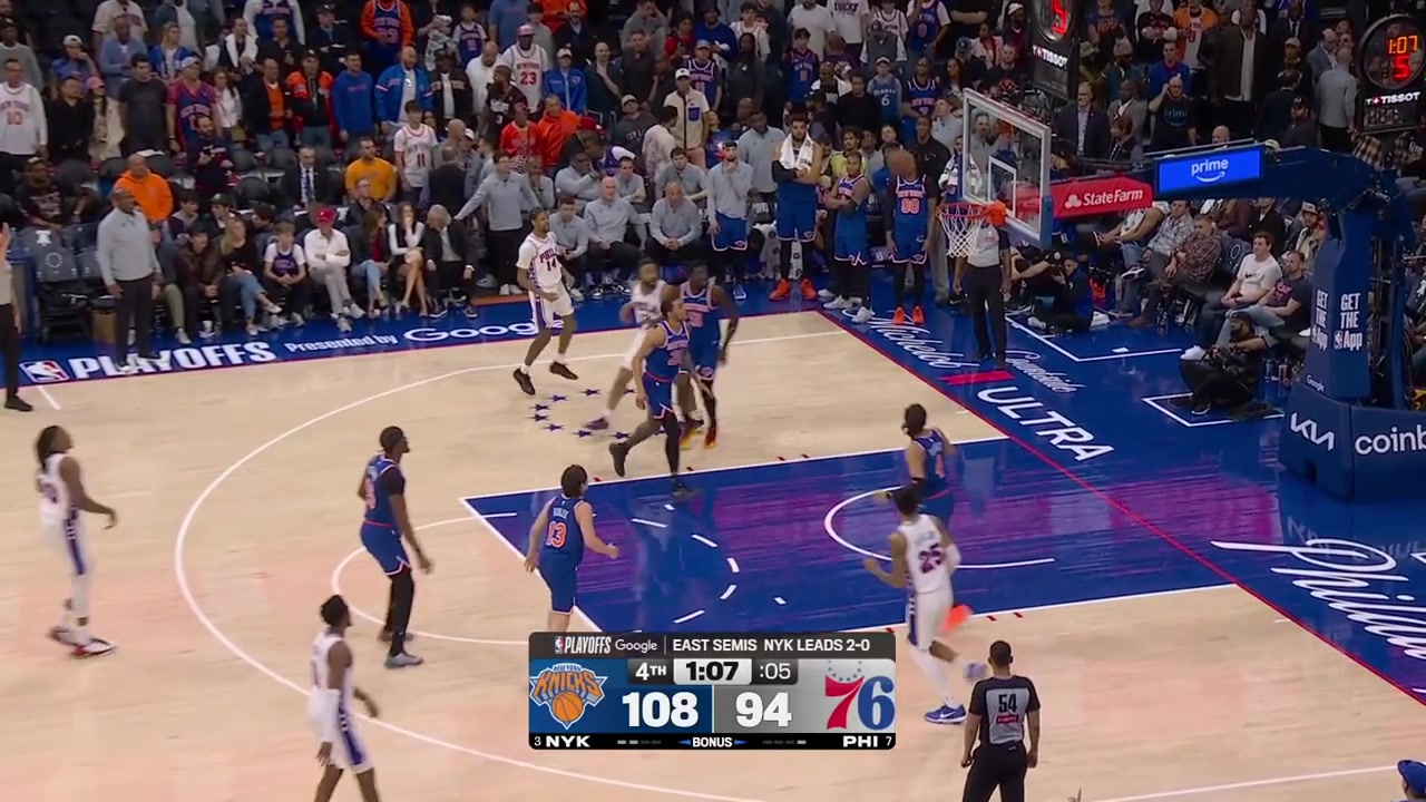 All the final moments of game 3 as the New York Knicks win game 3 and go up 3-0 in the series