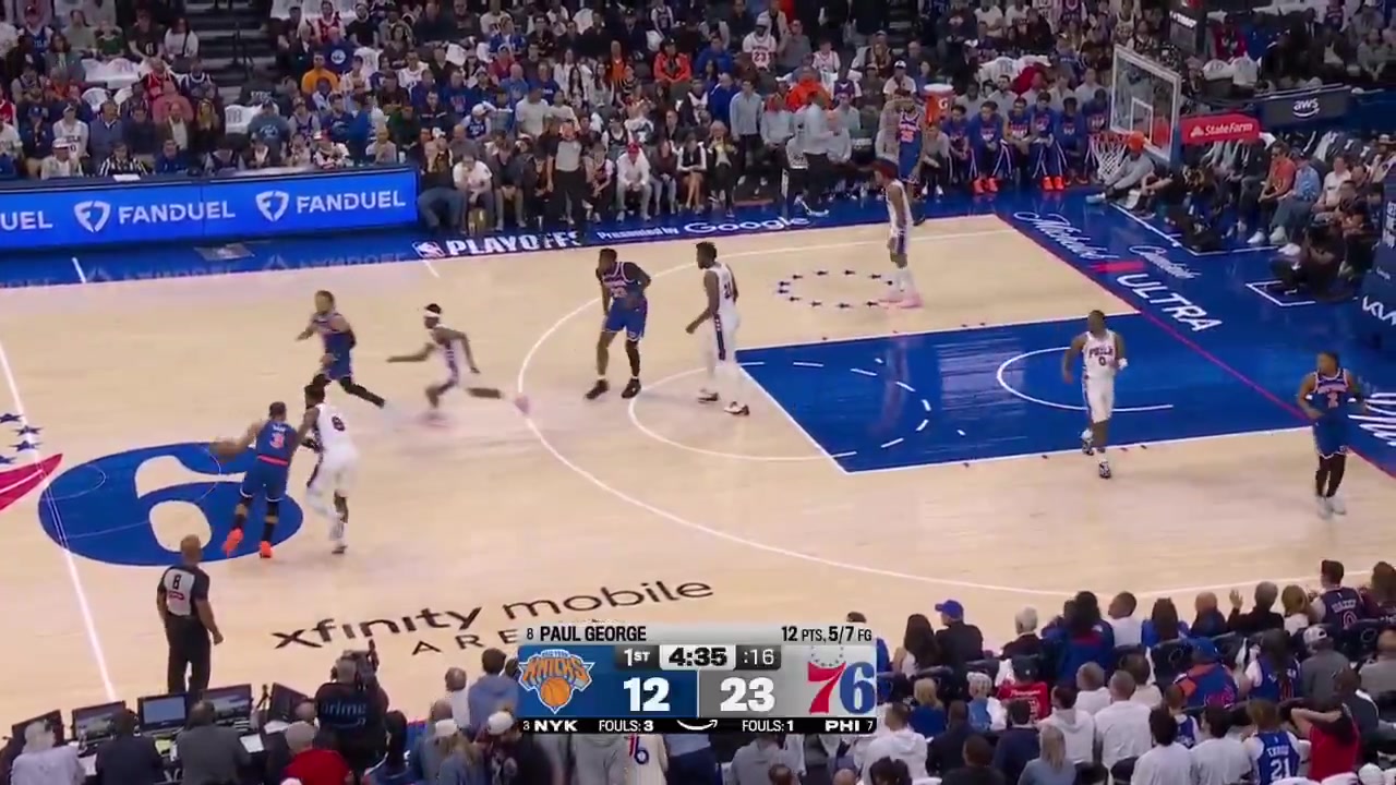 Jalen Brunson full highlights vs Philadelphia 76ers 108-94 W - Game 3 - Eastern Semifinals - 2026 NBA Playoffs33 Points on 1122 FG 38 from 3 375 89 FT 889 5 Rebounds 9 Assists 3 TOV 2 PF and a - of 13 in 3816 minutes played