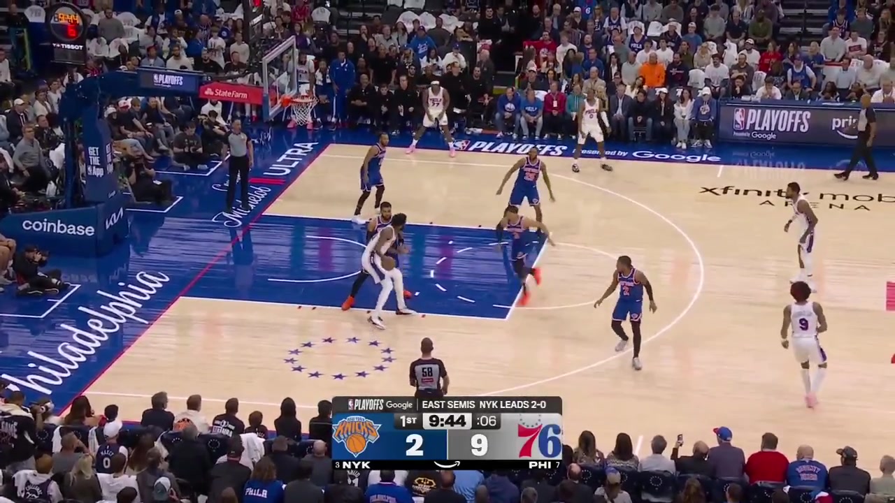 All the 7 fouls that were drawn by Joel Embiid vs New York Knicks last night 94-108 L - Game 3 - Eastern Semifinals - 2026 NBA PlayoffsIncluding the 3 fouls committed by Embiid and the non-call that Embiid protested about