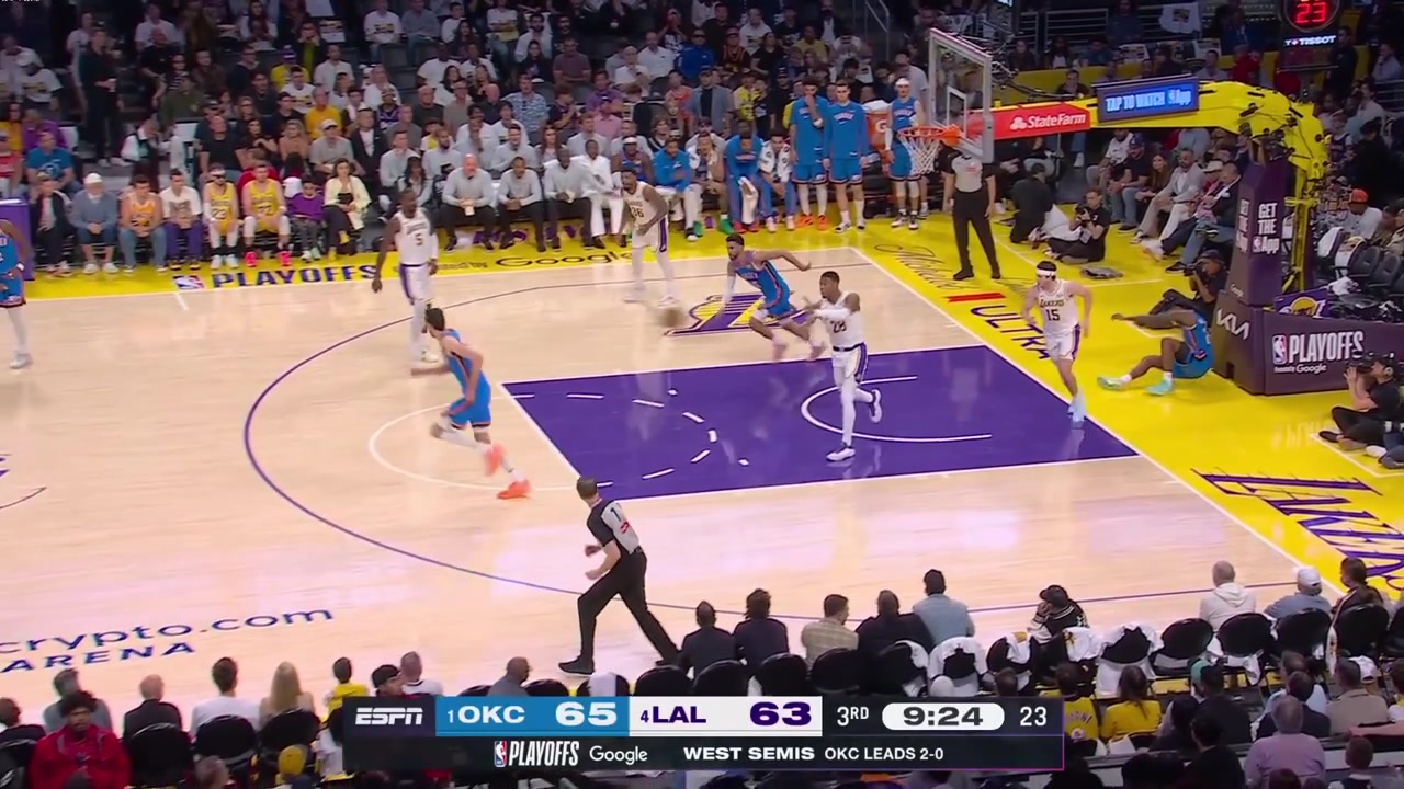 Lowlights LeBron James misses two consecutive layups and is frustrated after getting no foul calls going 18 in the paint 414 from the fieldWith replays