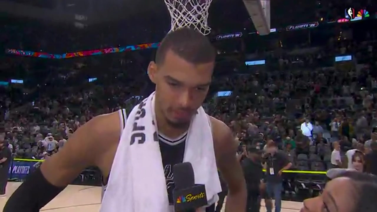 Wemby offers extensive insight into his opinion on game 4 ejection in post-game interview