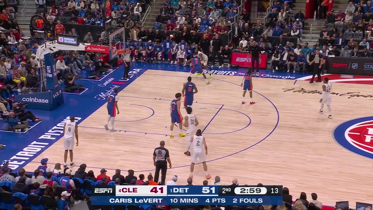 James Harden hits a corner 3 in Caris LeVert's face to give him 13 points