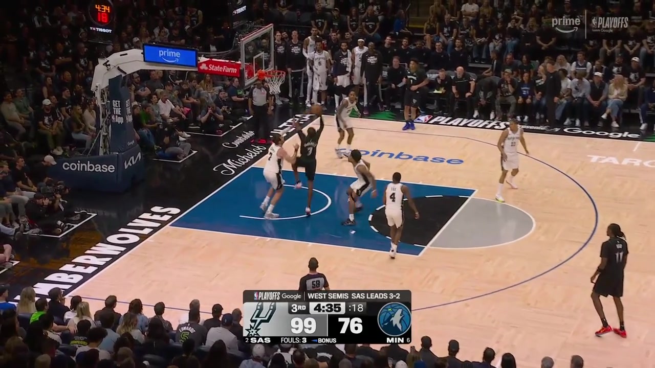 McDaniels smokes a dunk De'Aaron Fox knocks down a wide open 3 as the Spurs pull away