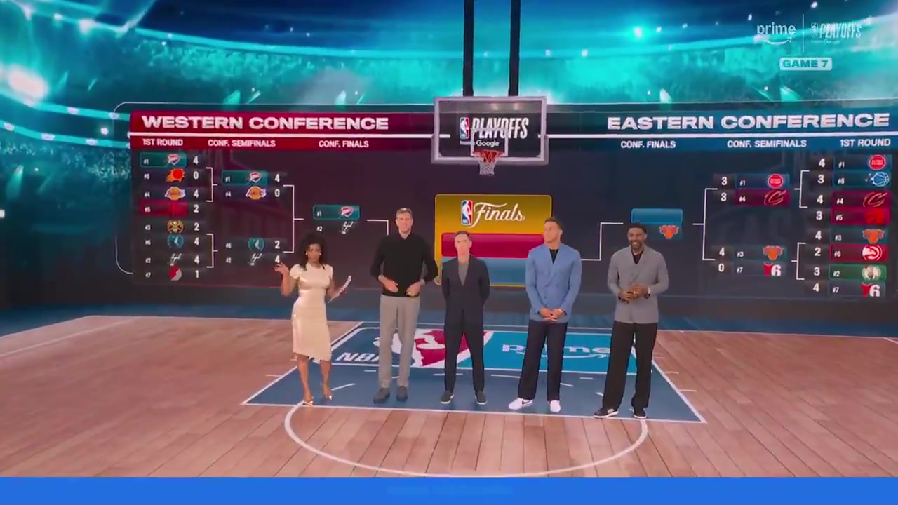 Prime Video crew reacts to Shai MVP being spoiled earlier this morning Taylor Just to be clear the official MVP announcement is happening here Dirk amp Steve you both won MVPsbut I dont remember Charania spoiling it Blake What are we doing man Like its Sunday go to brunch you nerd