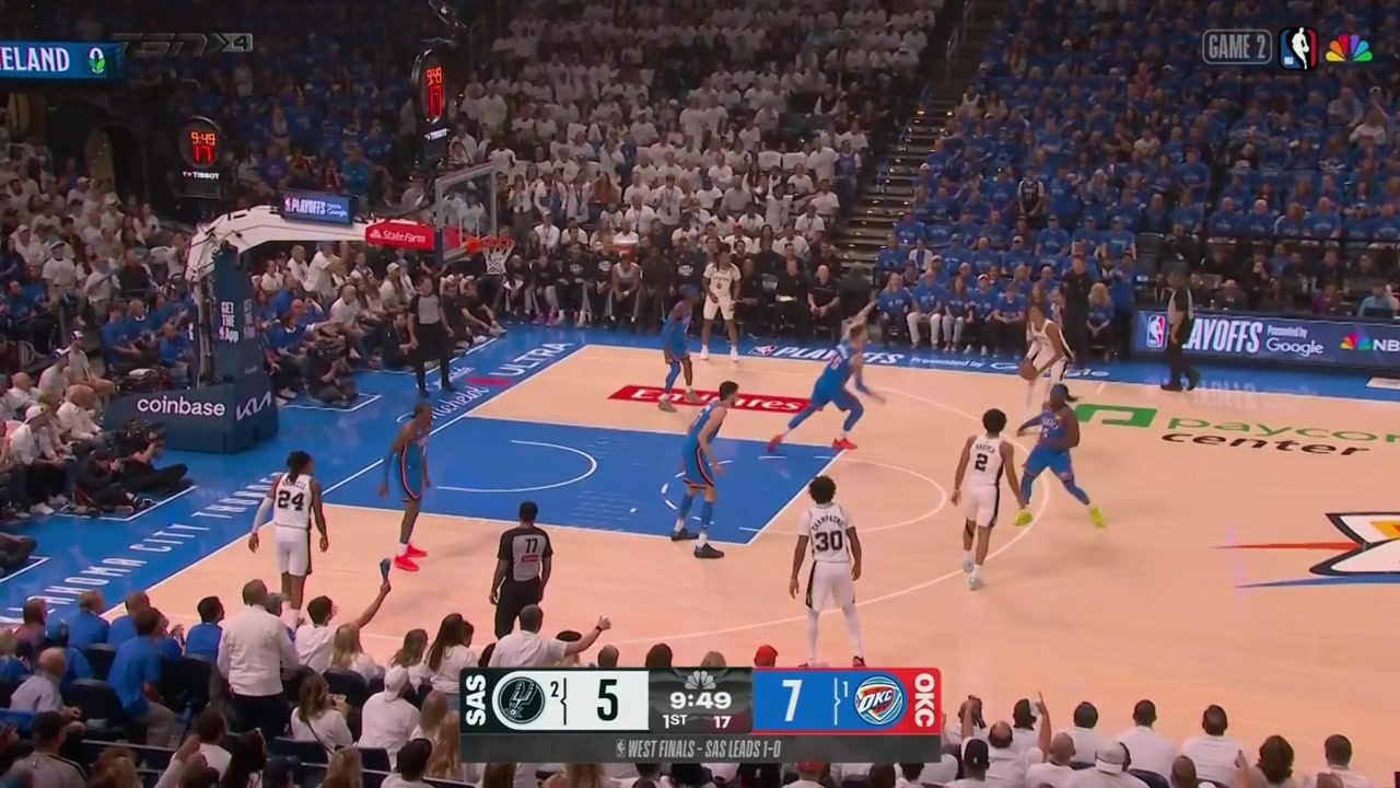 Victor Wembanyama knocks down the three-pointer