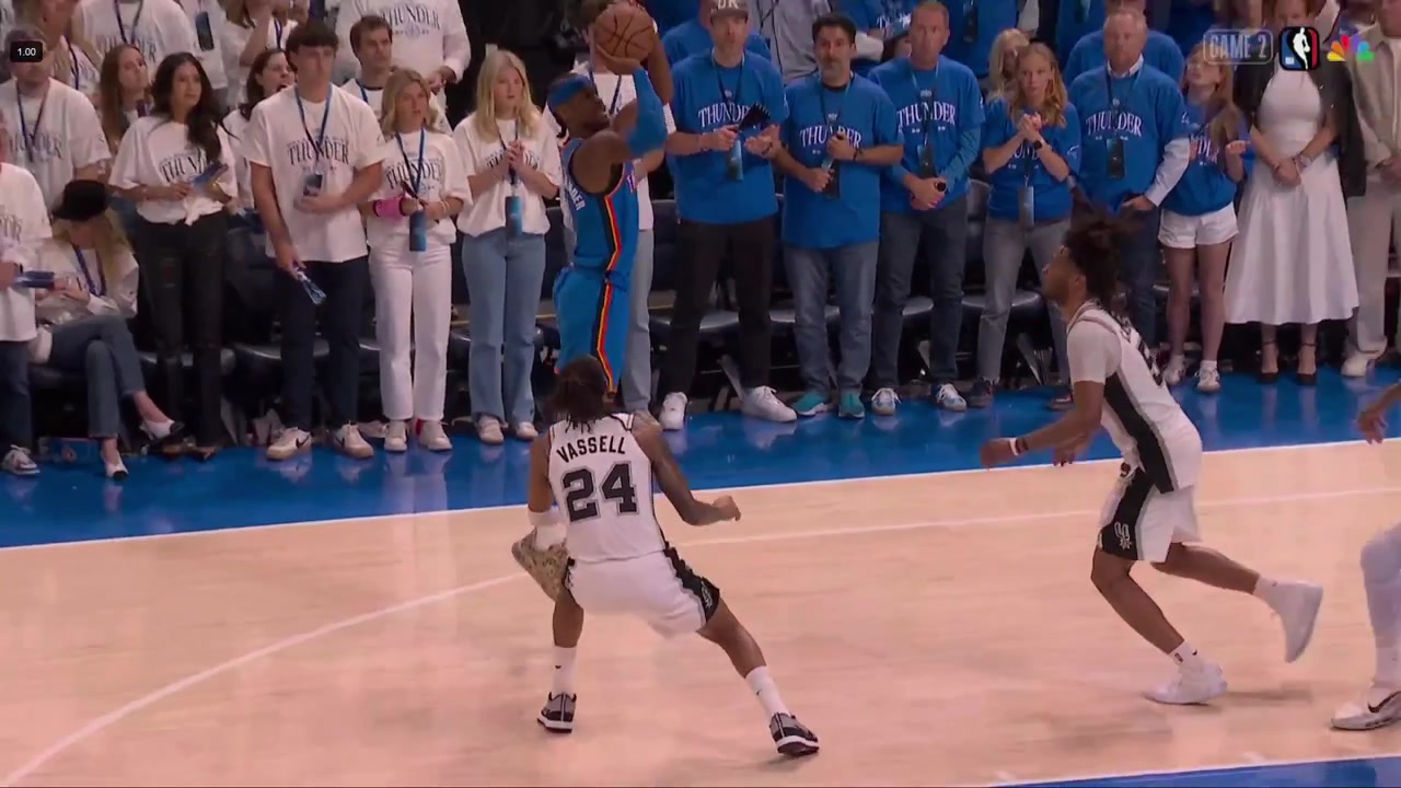 SGA says calm the fuck down after sinking the jumper