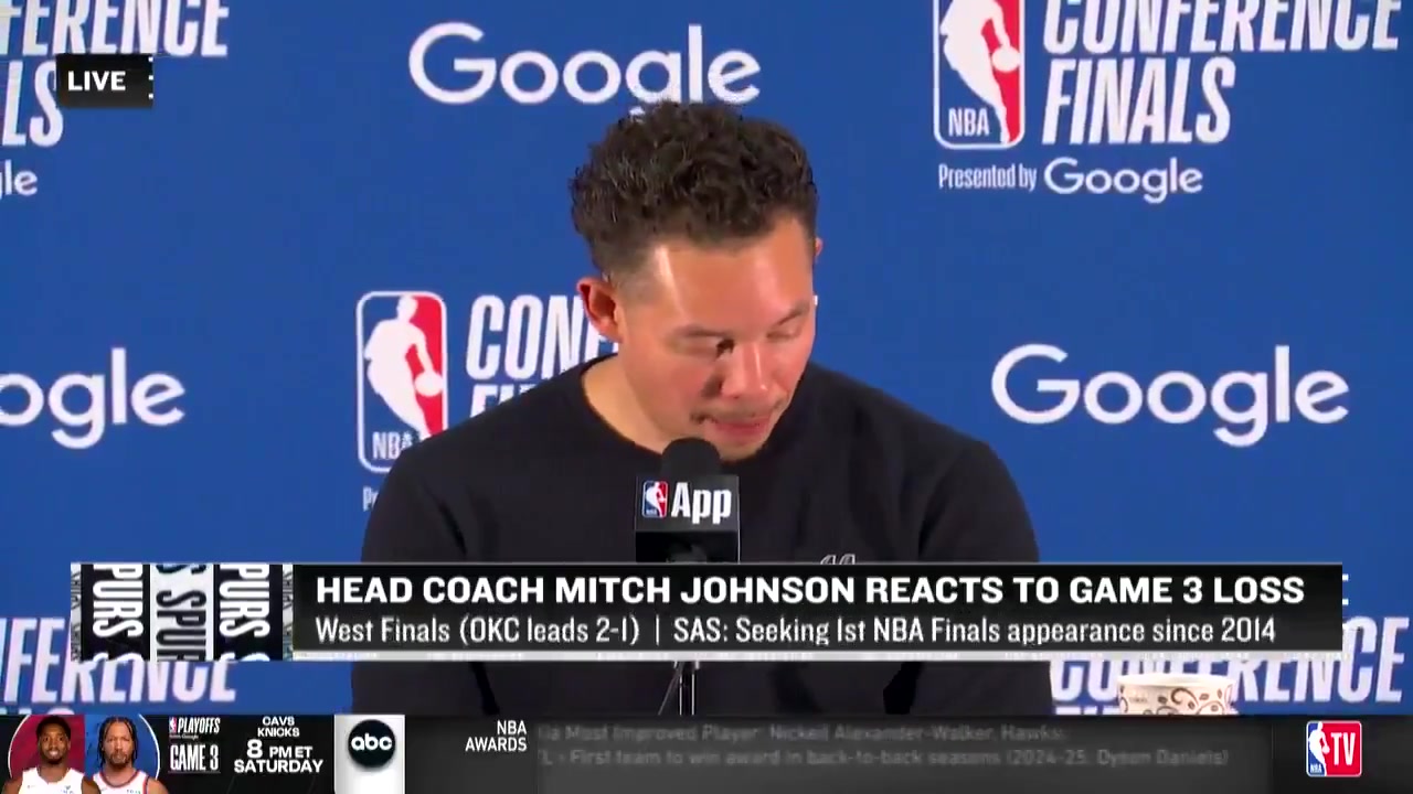 Mitch Johnson on Shais free throws We were undisciplined He got us off the floor and took advantage of it I can remember a few in my head that were defensive fouls