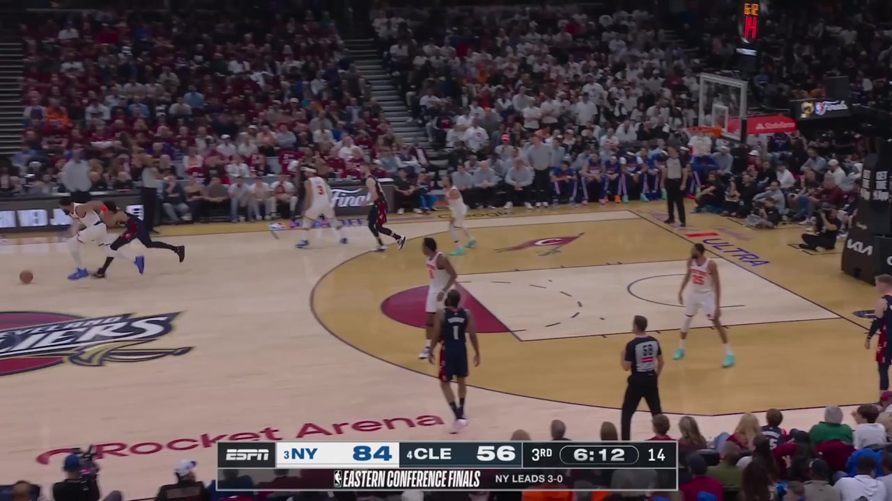 KAT throws down a windmill dunk after being called for a foul