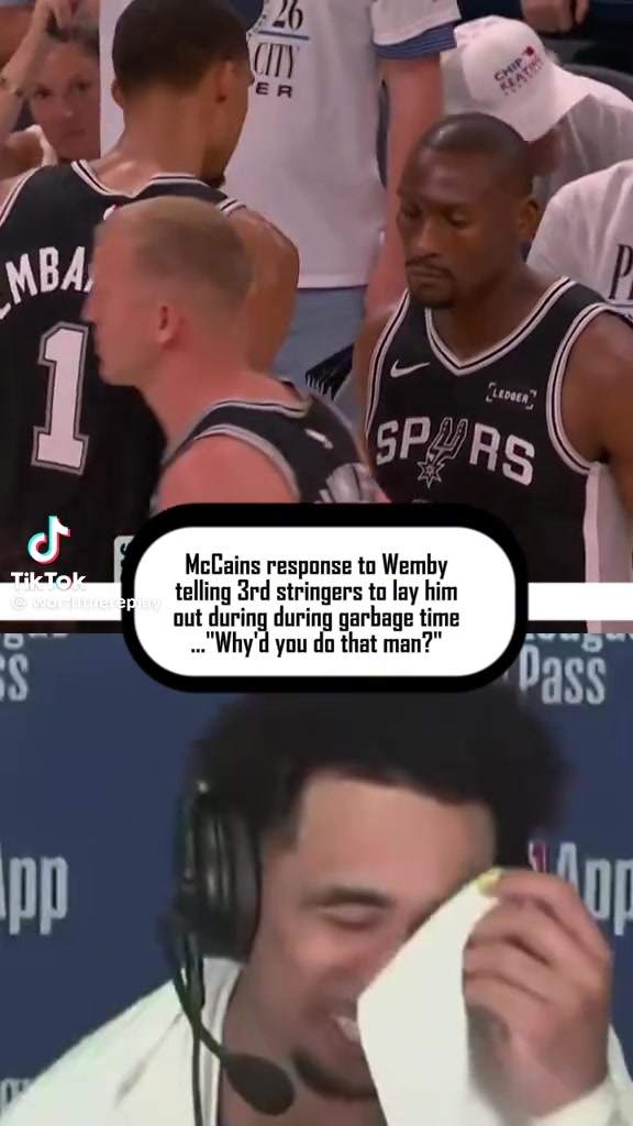 Jared McCain ask Plumlee after the hit Why'd you do that man Gets answered I've got another one for you too