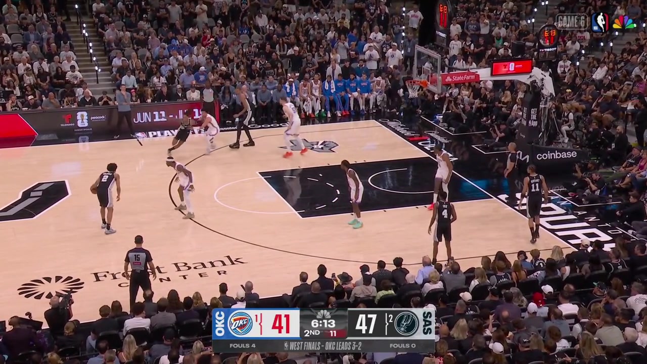 Dylan Harper hits the driving layup on Isaiah Hartenstein to give him 12 points