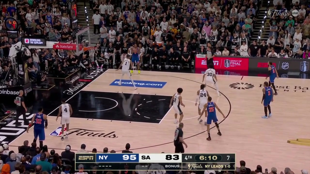 Knicks lead by 14 after OG Anunoby dunks on Wemby