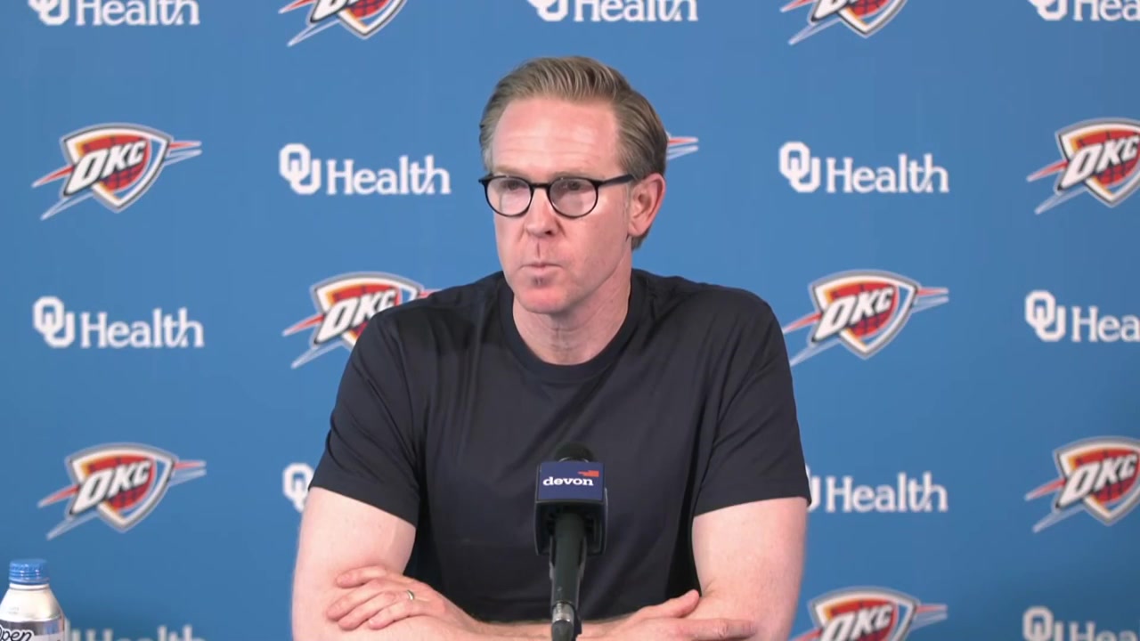 Sam Presti on what Nikola Topi went through and the way Topi handled it I'm very proud of him I think he is going to have just a like monster summer