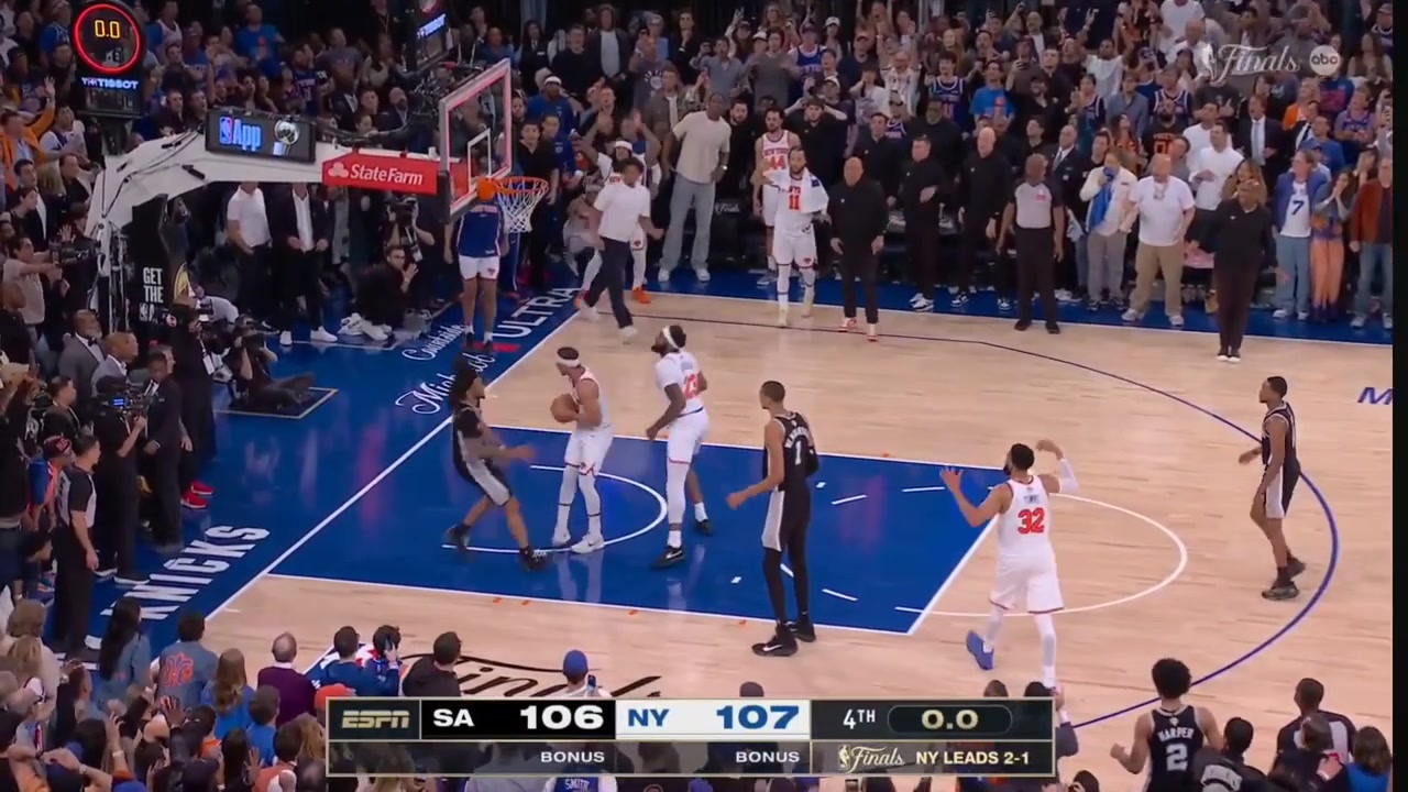 HIGHLIGHT THE KNICKS TAKE GAME 4 OF THE NBA FINALS AFTER A 27 POINT DEFICIT TO MAKE THE BIGGEST COMEBACK IN PLAYOFF HISTORY